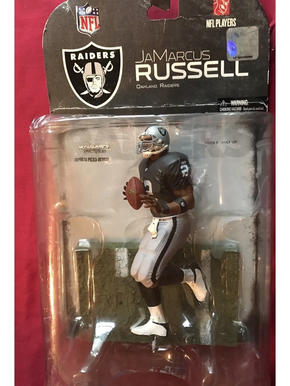 NFL McFarlane JaMarcus Russell Oakland Raiders Figure Series 17 RC 2008 New